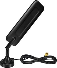 Eightwood 4G LTE Dipole Antenna SMA Male Antenna Magnetic Base Compatible with 4G LTE Router Hotspot Modem Industrial Cellular IoT Gateway Trail Camera