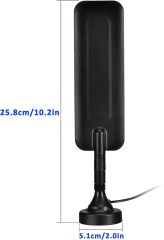 Eightwood 4G LTE Dipole Antenna SMA Male Antenna Magnetic Base Compatible with 4G LTE Router Hotspot Modem Industrial Cellular IoT Gateway Trail Camera