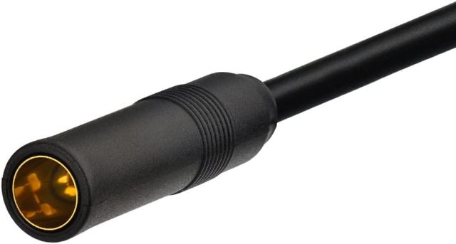 Eightwood BNC Male to DIN AM/FM Female Adapter Extension Cable Coax RG58 12 inches for Car Radio Antenna Scanner