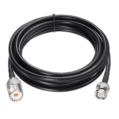 Eightwood UHF SO239 to BNC Male Antenna Extension Cable Coax RG58 10 Feet for CB Amateur Two-Way Ham Radio Antenna Analyzer Radio Scanner SWR Meter