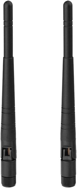Eightwood 2.4GHz WiFi Antenna 5dBi RP-SMA Antenna 2pcs for WiFi Router PCI PCIe Network Card Wireless Range Extender