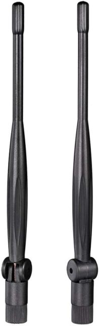 Eightwood 2.4GHz 5GHz 5.8GHz Dual Band WiFi Antenna 5dBi RP-SMA Antenna (2-Pack) for PC Desktop, WiFi Router, PCIe Network Card, USB Adapter, Wireless Range Extender, IP Camera
