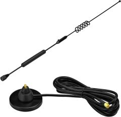 Eightwood 10dBi 4G LTE Antenna Omni SMA Male Antenna with Magnetic Base Extension Cable 9.8ft for 4G Router Wireless Home Phone Modem Outdoor Cellular Trail Camera