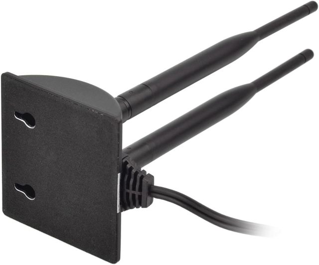 Eightwood 2.4GHz 5GHz Dual Band RP-SMA Male WiFi Antenna + IPEX MHF4 to RP-SMA Female Cable 9.8 inch 2-Pack for M.2 NGFF Network Card PC Desktop Computer