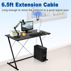 Eightwood PC WiFi Antenna Dual Band 2.4GHz 5GHz RP-SMA WiFi Antennae with 6.5 Feet Extension Cable for PC Desktop Computer PCI PCIe WiFi Bluetooth Card Wireless WiFi Router