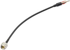 Eightwood PL259 UHF Male to DIN AM/FM Male Plug Extension Lead 12 inches Coax RG58 for Radio Antenna Receiver