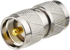 Eightwood UHF Male PL259 to UHF Male PL259 RF Adapter 2-Pack for CB Ham Amateur Radio, Radio Antenna