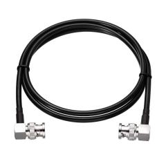 Eightwood BNC Male to BNC Male Right Angle Cable RG58 Coax 3 Feet for CB Radio, Ham & Amateur Radio, Radio Scanners, Mobile Transceiver