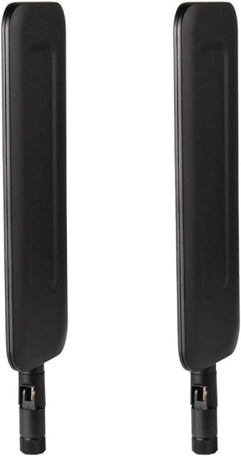 Eightwood Wide Band 4G LTE Dipole Antenna SMA Male Compatible with Outdoor HCO Spartan Cellular Hunting Game Trail Cameras (2-Pack)