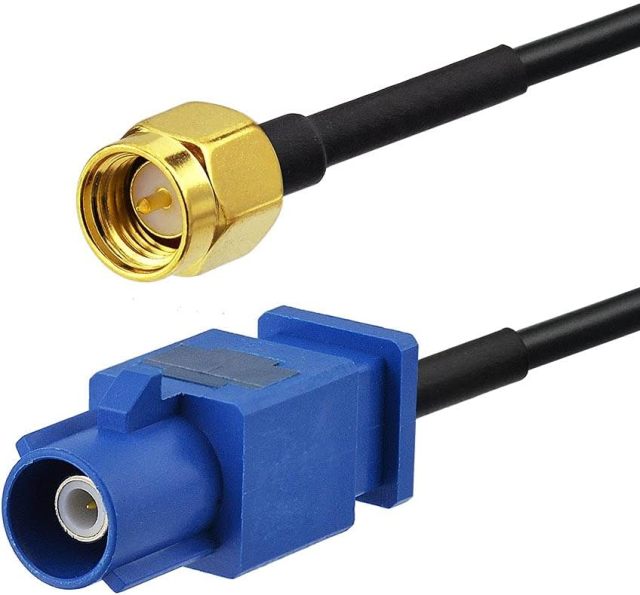 Eightwood Fakra C Plug to SMA Plug Male Car GPS Antenna Cable 6 inch for Vehicle GPS Navigation Radio Stereo Head Unit GPS Receiver