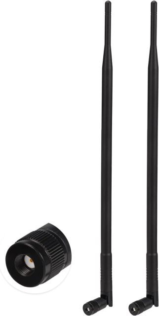Eightwood 4G LTE Antenna 9dbi RP-SMA Antennae Compatible with Spypoint Link Tactacam Stealth Cellular Trail Camera Outdoor Wildlife Hunting Game Cam Security Camera (2-Pack)