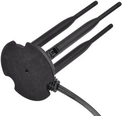 Eightwood 2.4GHz 5GHz Dual Band WiFi Antenna, Triple RP-SMA Antenna Magnetic Base for PC Desktop Computer, PCIe WiFi Card, WiFi Wireless Router, Mobile Hotspot, External WiFi USB Adapter
