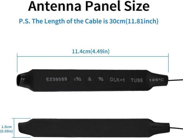 Eightwood MHF4 IPEX Internal WiFi Antenna Dual Band 2.4GHz 5GHz WiFi Antennae with 11.8in Cable for M.2 NGFF Network Card PC Desktop Computer