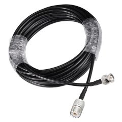 Eightwood SO239 Female to BNC Male Antenna Extension Cable RG58 16.4 Feet for CB Amateur Two-Way Ham Radio Antenna Analyzer Radio Scanner SWR Meter