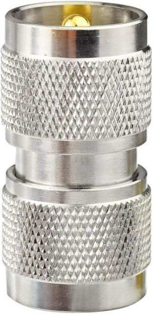 Eightwood UHF Male PL259 to UHF Male PL259 RF Adapter 2-Pack for CB Ham Amateur Radio, Radio Antenna