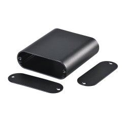 Eightwood Aluminum Enclosure Electronic Project Box DIY Black -2.95 x 2.75 x 0.94 inch (L*W*H)