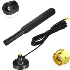 Eightwood 4G LTE Antenna Magnetic Base MIMO SMA Male Antenna for 4G LTE Router Hotspot Modem Industrial Cellular IoT Gateway Security Camera