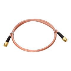 Eightwood SMA to SMA Cable, SMA Male to Male Low Loss RG400 Coax 1.6ft for 4G LTE WiFi Antenna, Ham Radio