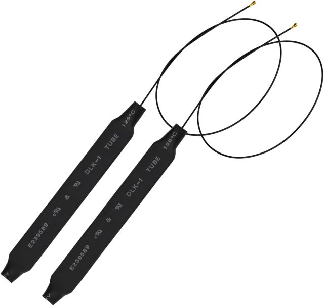 Eightwood MHF4 IPEX Internal WiFi Antenna Dual Band 2.4GHz 5GHz WiFi Antennae with 11.8in Cable for M.2 NGFF Network Card PC Desktop Computer