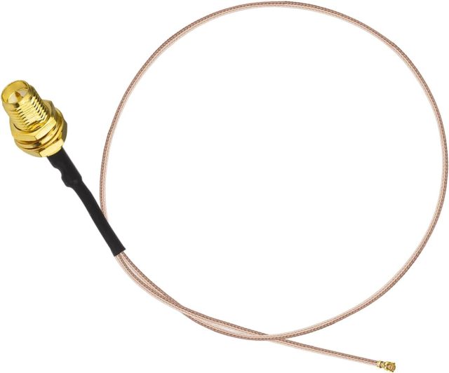 Eightwood WiFi 6 6E Antenna Tri-Band 2.4GHz 5GHz 6GHz + 20cm/7.8in U.FL IPX IPEX to PR-SMA Cable + Computer Slot Bracket for Mini PCI-E WiFi Network Card PC Desktop Computer