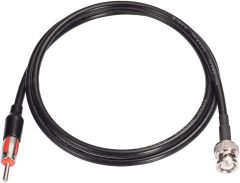 Eightwood BNC Male to DIN AM/FM Male Plug Extension Cable 3 Feet Coax RG58 for Car Radio Antenna Scanner