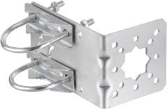 Eightwood Antenna Mast Pole Mount Bracket V Jaw Block with Double U-Bolts Clamp, Outdoor Antenna Pole Holder, Adjustable Angle Bracket Kit