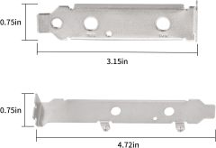 Eightwood WiFi 6 6E Antenna Tri-Band 2.4GHz 5GHz 6GHz + 20cm/7.8in U.FL IPX IPEX to PR-SMA Cable + Computer Slot Bracket for Mini PCI-E WiFi Network Card PC Desktop Computer