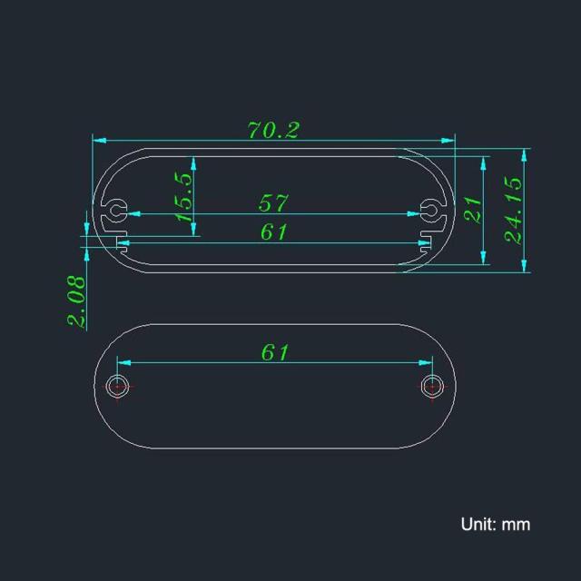 Eightwood Aluminum Enclosure Electronic Project Box DIY Black -2.95 x 2.75 x 0.94 inch (L*W*H)
