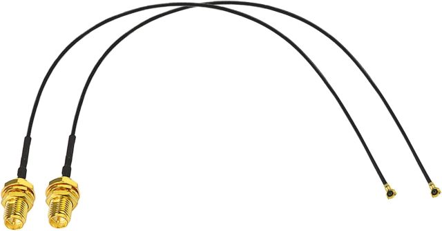 Eightwood WiFi 6 6E Antenna Tri-Band 2.4GHz 5GHz 6GHz + 10in IPEX MHF4 to PR-SMA Cable + Computer Slot Bracket for M.2 NGFF Intel Wireless Network Card