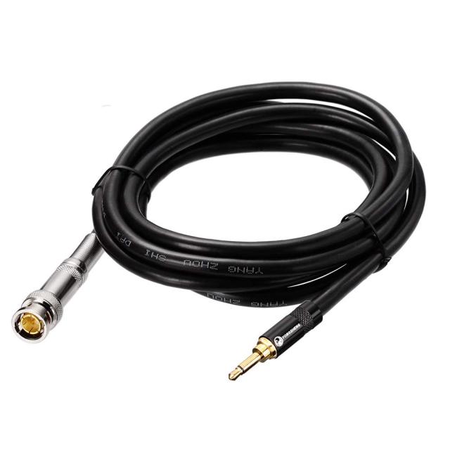 Eightwood BNC Male to 3.5mm 1/8" Mono Male Plug Stereo Adapter Antenna Coaxial Power Audio Cable 6.5 Feet