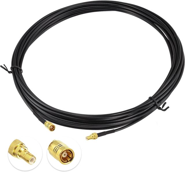Eightwood SMB Male to SMB Female Satellite Radio Extension Cable 20 Feet Compatible with Sirius XM Car Vehicle Radio Stereo Receiver Tuner