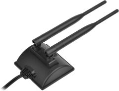 Eightwood 2.4GHz 5GHz Dual Band WiFi Antenna RP-SMA Male Antenna + IPEX U.FL to RP-SMA Female Cable 6 inch (2-Pack) for Mini PCIe Network Card USB WiFi Adapter Wireless Router Hotspot