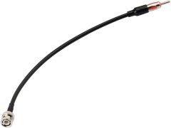 Eightwood BNC Male to DIN AM/FM Male Plug Extension Lead 12 inches Coax RG58 for Car Radio Antenna Scanner
