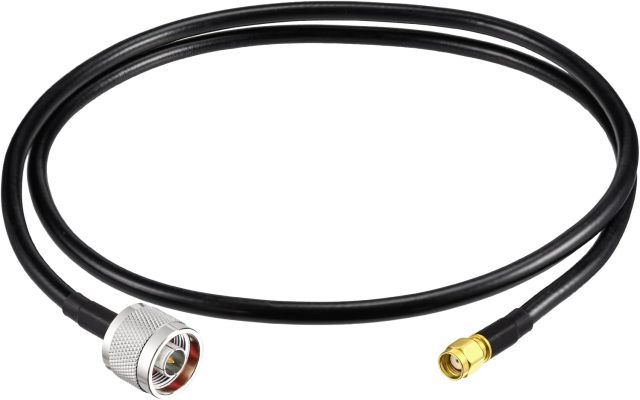 Eightwood N Male to RP-SMA Male KSR240 Low Loss Cable 3 feet for Outdoor Yagi WiFi Antenna WiFi Router Helium Hotspot Miner LoraWan Antenna