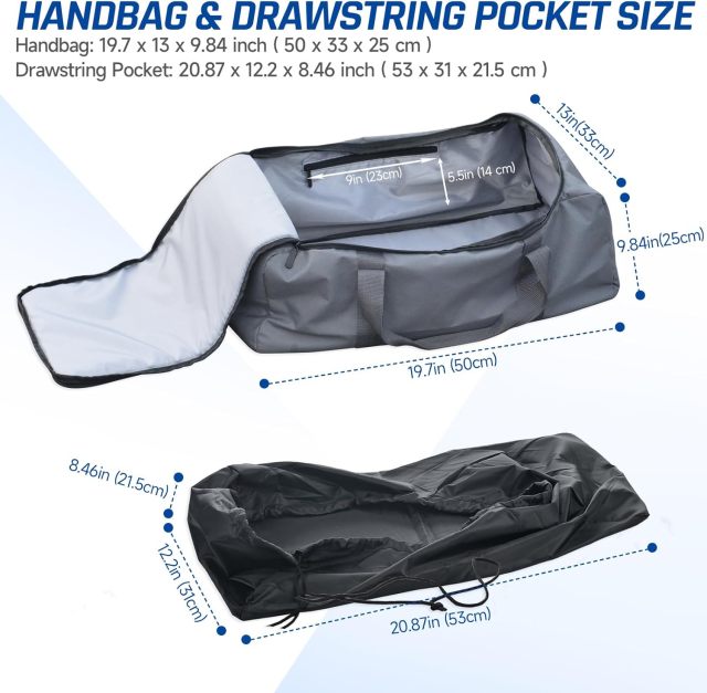 Storage Bag Kits for Starlink Internet Kit Satellite - Handbag + Drawstring Pocket + Rod Sheath - Compatible with Starlink Gen2 V2 Anatnna Starlink Ethernet Cable Router Power Supply