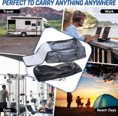 Storage Bag Kits for Starlink Internet Kit Satellite - Handbag + Drawstring Pocket + Rod Sheath - Compatible with Starlink Gen2 V2 Anatnna Starlink Ethernet Cable Router Power Supply