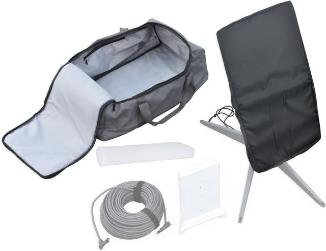 Storage Bag Kits for Starlink Internet Kit Satellite - Handbag + Drawstring Pocket + Rod Sheath - Compatible with Starlink Gen2 V2 Anatnna Starlink Ethernet Cable Router Power Supply
