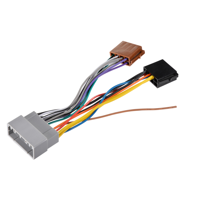 22 Pin No Cutting Wire Harness Power Speaker Connector for 02-08 Select Chrysler Dodge Jeep for Aftermarket Stereo Installation with ISO Adapter