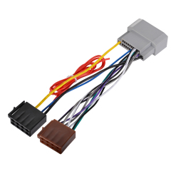 22 Pin No Cutting Wire Harness Power Speaker Connector for 02-08 Select Chrysler Dodge Jeep for Aftermarket Stereo Installation with ISO Adapter
