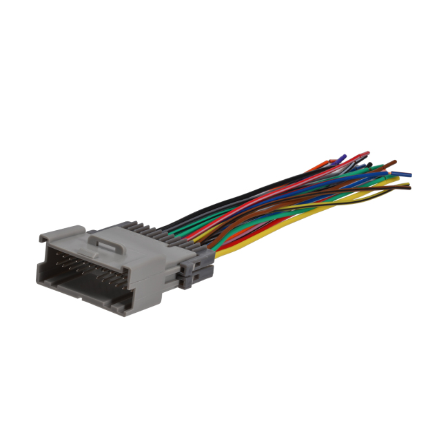 24 Pin Wire Harness Power Speaker Connector for Select 02-12 Buick Cadillac Chevrolet GMC Oldmobile Pontiac Hummer Saab Isuzu for Stereo Installation Downgrade or Upgrade Available