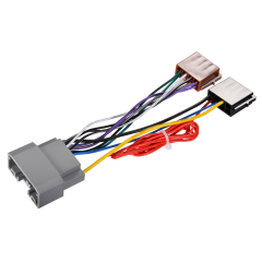 22 Pin No Cutting Wire Harness Power Speaker Connector for 02-08 Select Chrysler Dodge Jeep for Aftermarket Stereo Installation with ISO Adapter