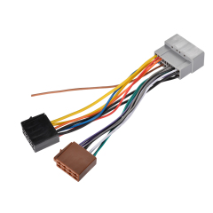 22 Pin No Cutting Wire Harness Power Speaker Connector for 02-08 Select Chrysler Dodge Jeep for Aftermarket Stereo Installation with ISO Adapter