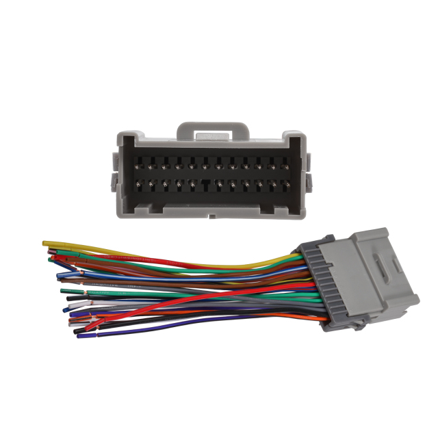 24 Pin Wire Harness Power Speaker Connector for Select 02-12 Buick Cadillac Chevrolet GMC Oldmobile Pontiac Hummer Saab Isuzu for Stereo Installation Downgrade or Upgrade Available