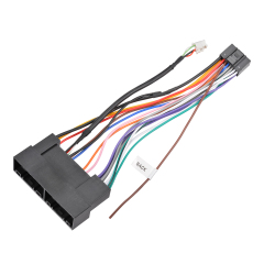 24+18 Pin No Cutting Wire Harness Power Speaker Connector & USB Cable for Select 10-18 Hyundai Kia Vehicles for Aftermarket Stereo Installation with Android Adapter