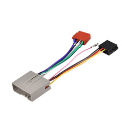 24 Pin No Cutting Wire Harness Power Speaker Connector for Select 2003-2017 Ford Lincoln Mercury Hyundai Land Rover installing Aftermarket Stereo with ISO Adapter Wires