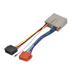 24 Pin No Cutting Wire Harness Power Speaker Connector for Select 2003-2017 Ford Lincoln Mercury Hyundai Land Rover installing Aftermarket Stereo with ISO Adapter Wires