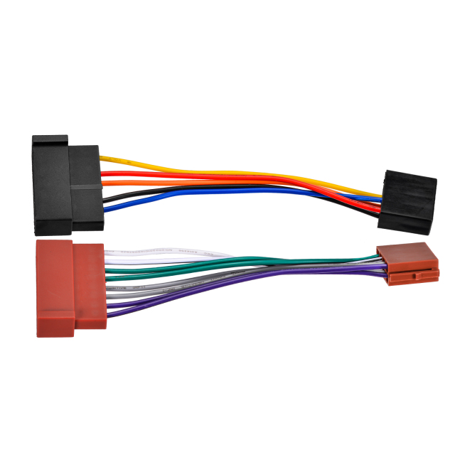 8+8 Pin No Cutting Wire Harness Power Speaker Connector for Select 85-04 Ford Lincoln Mazda Mercury Nissan for Aftermarket Stereo Installation with ISO Adapter Wires