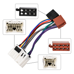 10+6 Pin No Cutting Wire Harness Power Speaker Connector for Select 95-13 Infiniti Nissan Suzuki for Aftermarket Stereo Installation with ISO Adapter Wires