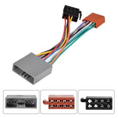 17 Pin Speaker Power Supply Wiring Harness Kit for 06-13 Select Honda Civic, FIT, CRV, Odyssey and Acura RDX Installation with ISO Adapter