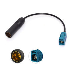 Car Antenna to Factory Radio Adapter Cable for select 1993-2017 Dodge Chevrolet GMC Jeep Ford VW BMW Chrysler Benz Fiat Cadillac MINI Porsche Jaguar Freightliner Saturn Land Rover Pontiac Mitsubishi